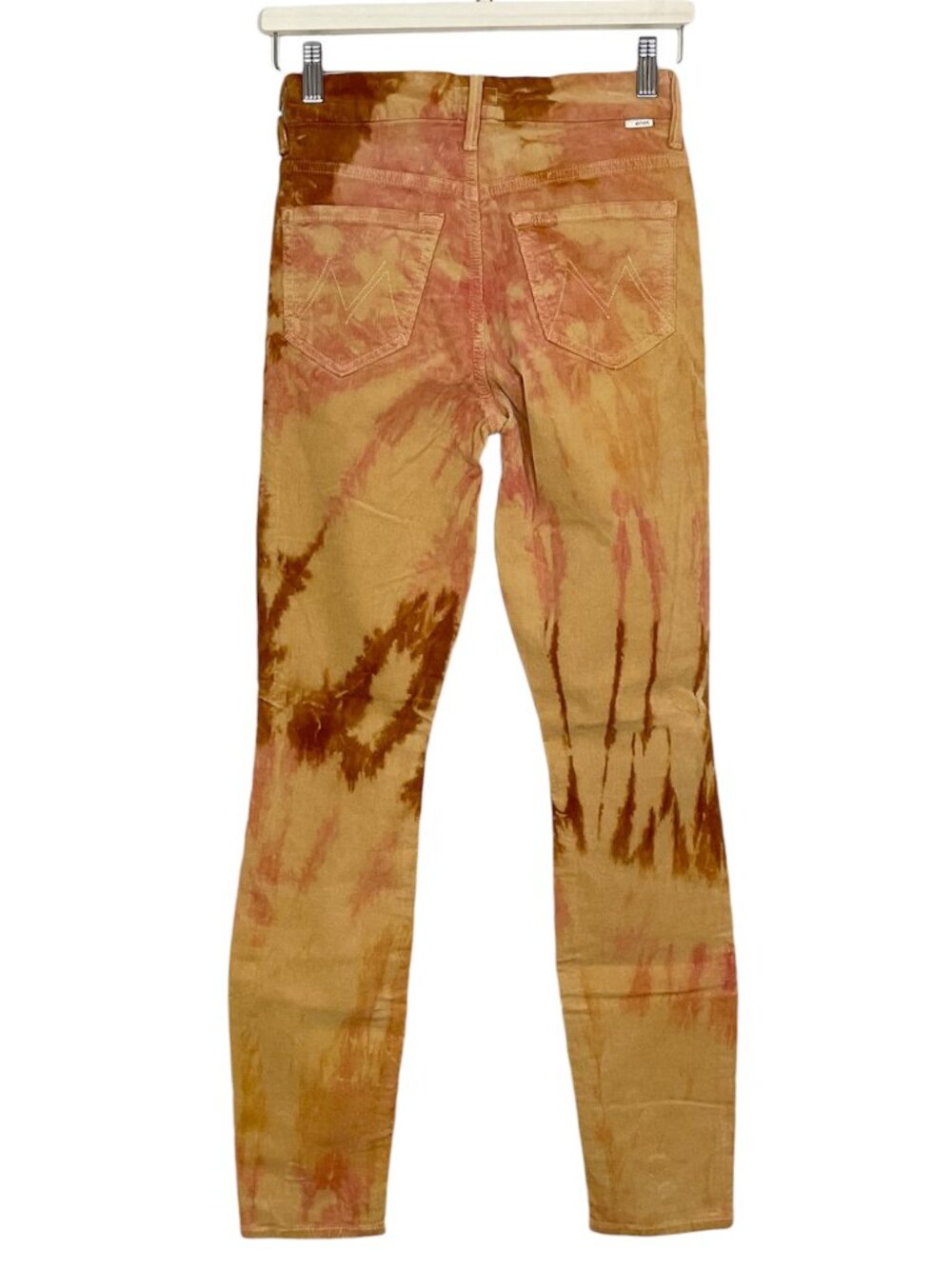 Mother High Waisted Looker Jeans Tie Dye Hopscotch Corduroy Size 24 - Picture 3 of 7